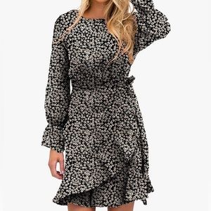 Women's Dress Polka Dot Print Long Sleeve